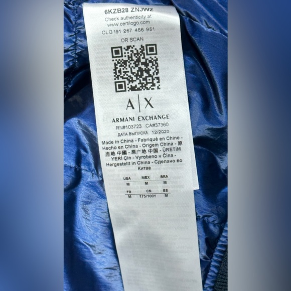 ARMANI EXCHANGE SATIN NYLON TWILL BOMBER JACKET
6KZB28 ZNJWZ 1510 - Picture 8 of 10